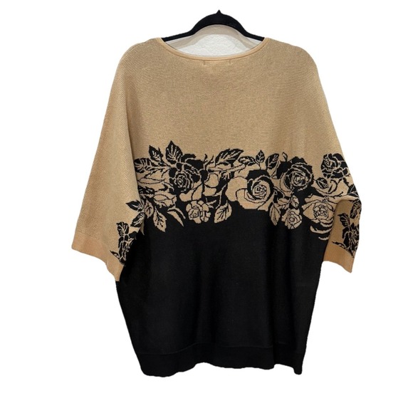 Love Story SZ 2X Poetcore Floral Knit Sweater Romantic Minimal Dark Academia NWT - Picture 4 of 6